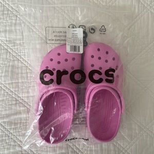 BRAND NEW PINK CROCS